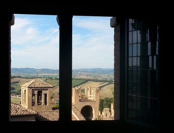 Splendida vista dal castello